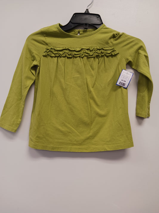 Green Carters Long Sleeve Ruffled Shirt, 5T G