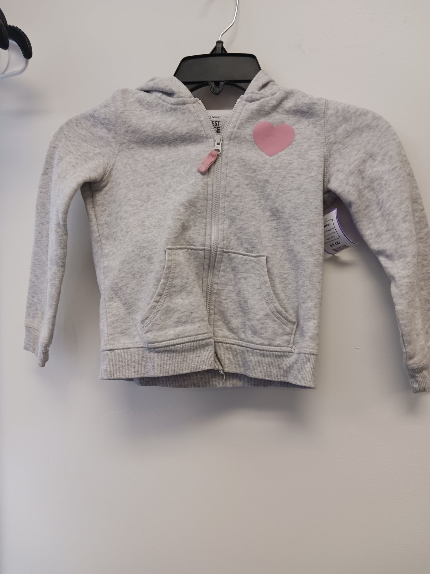 Grey/Pink Jumping Bean Jacket, 5T G