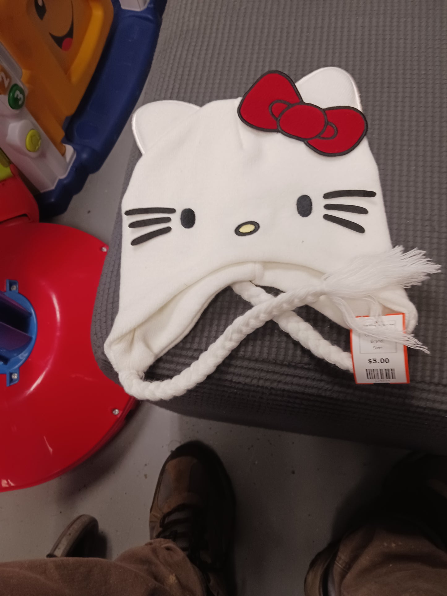 white  Hello Kitty Winter Hat