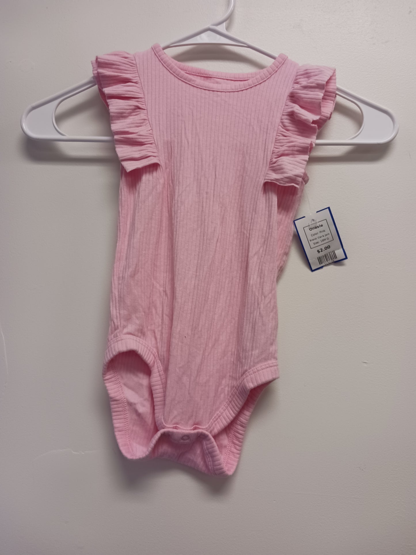 Pink Cat & Jack Onesie, 18M G