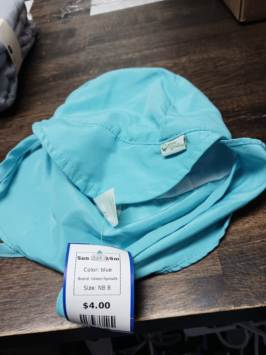 blue Green Sprouts Sun Hat 0/6m, NB B