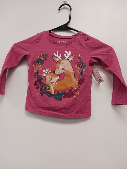 Pink Deer Childrens Place Longsleeve Shirt, 2T G