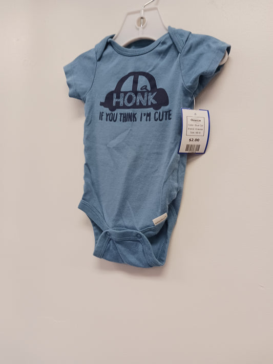 Blue Car Onesies Onesie, NB B