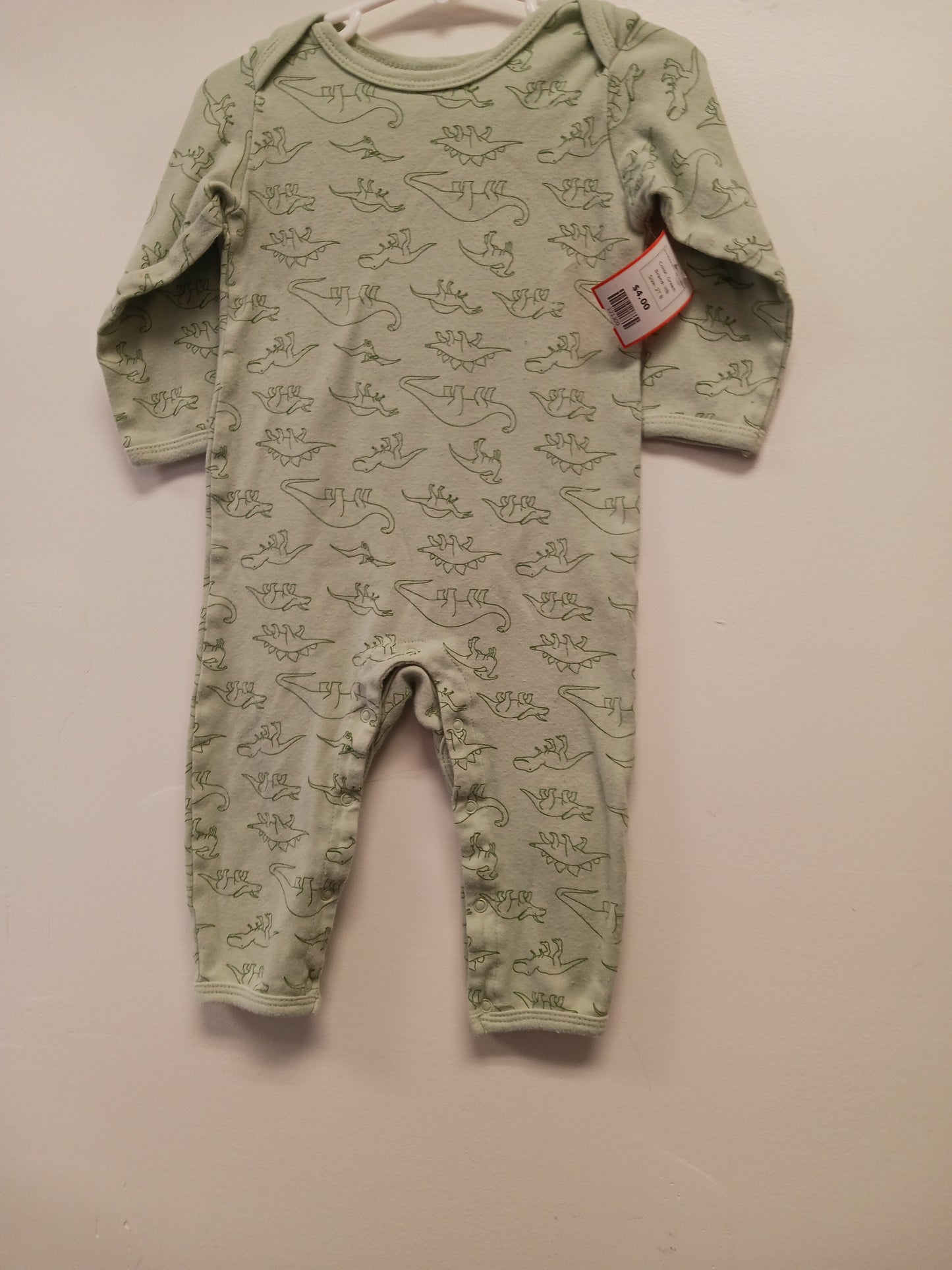 Green HB One Piece Dinosaur Romper, 2T B