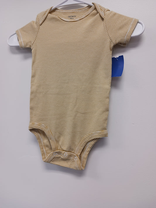 Tan Carters Striped Onesie, 2T B