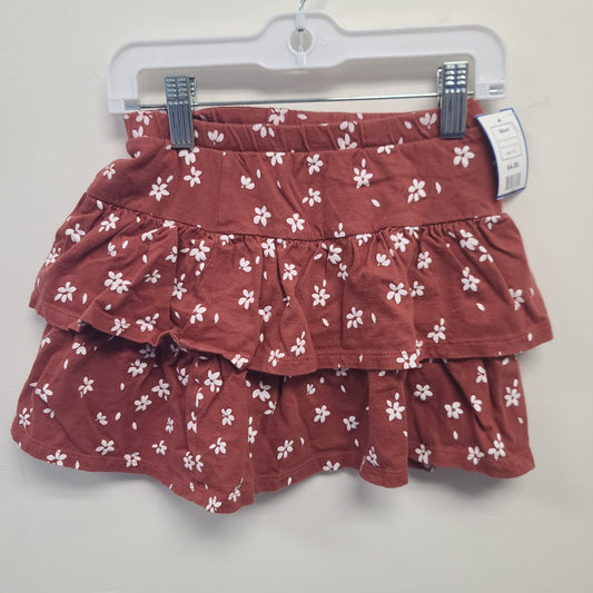 Brown/White Flower Jumping Bean Skort, 6 G