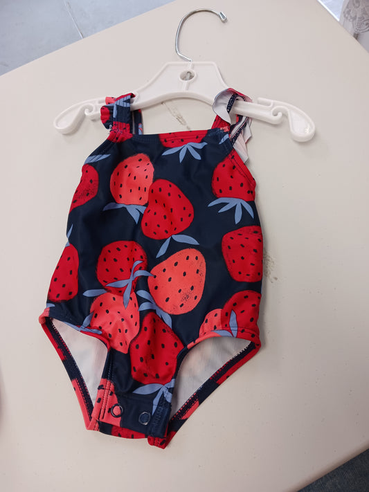blue/red Carters Strawberry Suit, 3M G