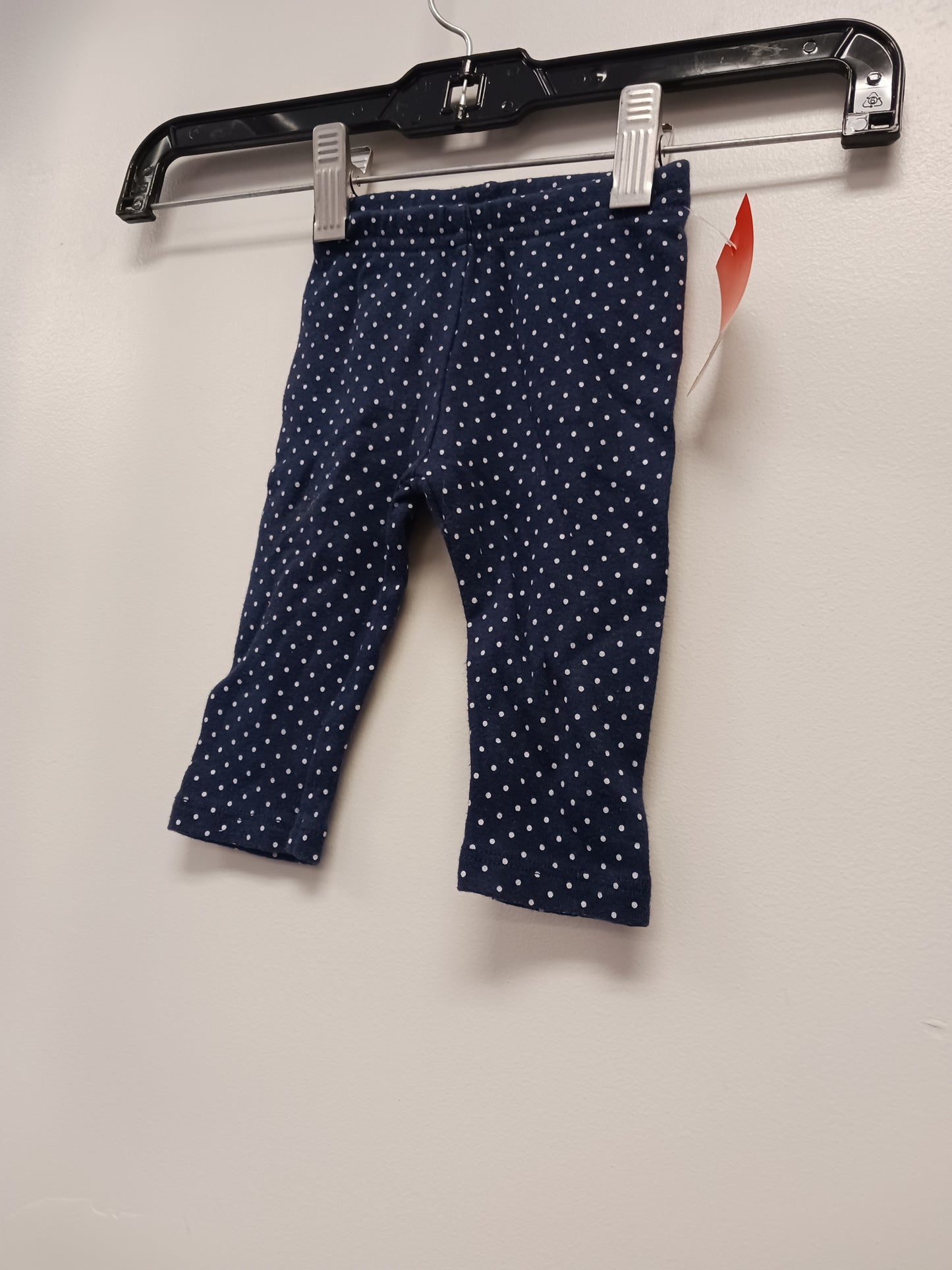 Navy/White Polka Dot Carters Leggings, 0-3M G