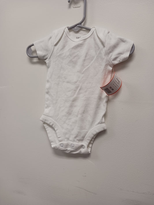White Carters Onesie, 0-3M G