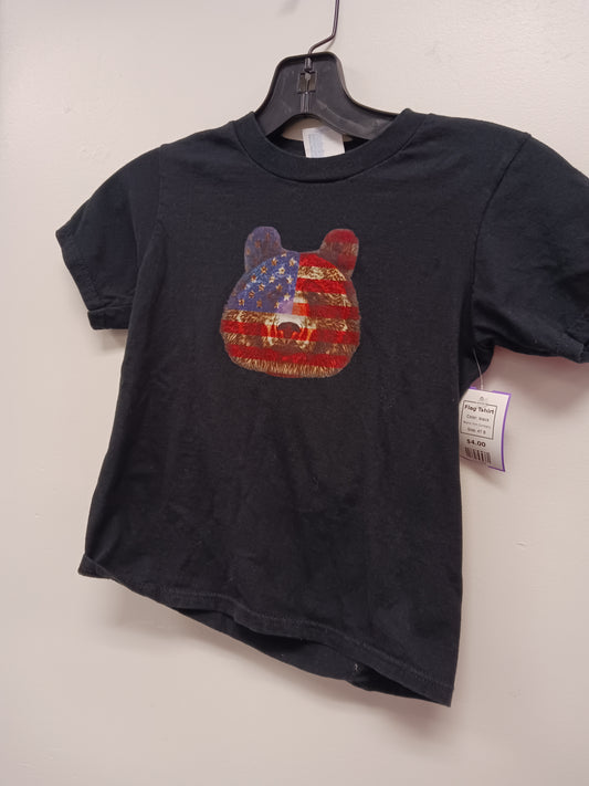 black Port Company Flag Tshirt, 4T B