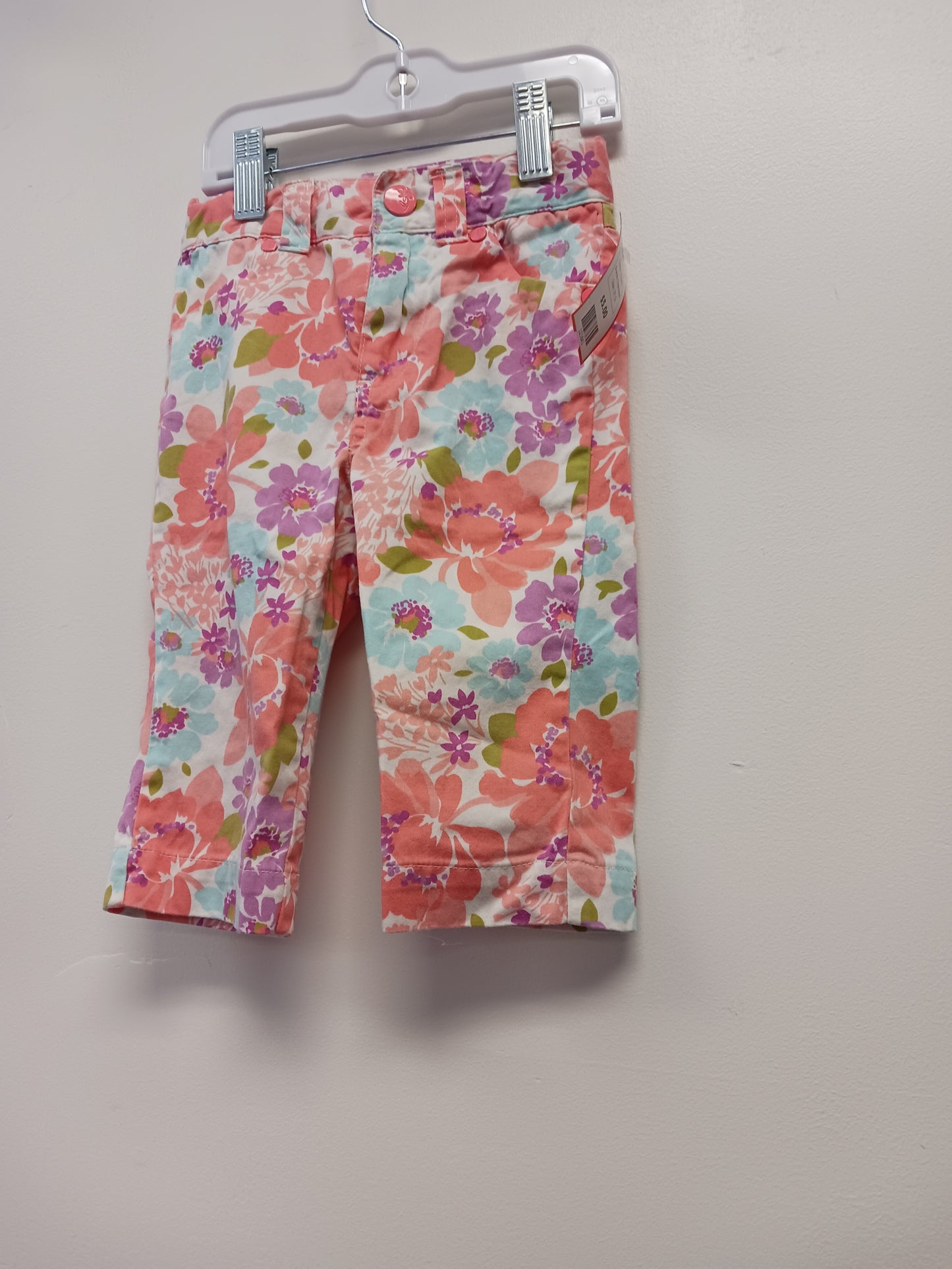 Peach Cherokee Flowered Pants, 2T G