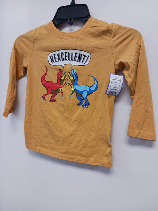 Yellow Dino Cat & Jack Longsleeve Shirt, 4T B