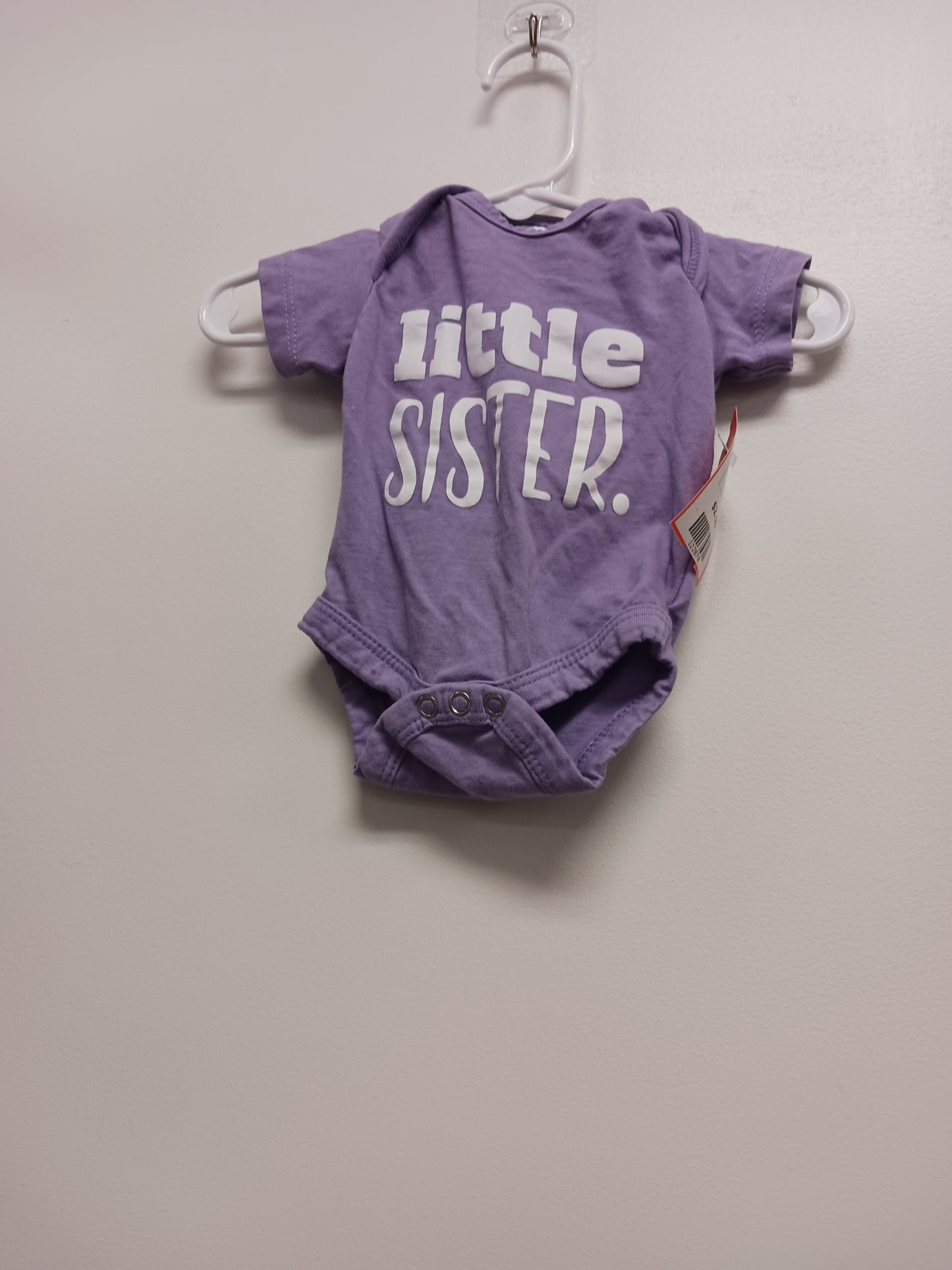 Purple Little Sister Unordinary Toddler Onesie, NB G