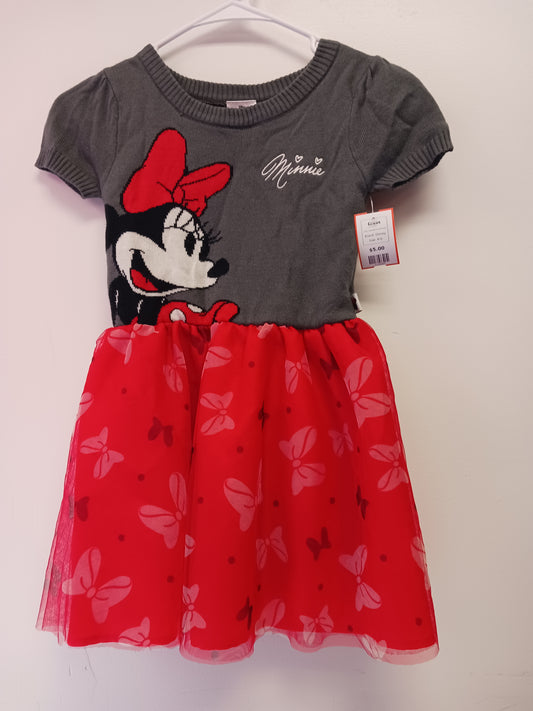 Grey/Red Minnie Mouse Disney Dress, 6 G