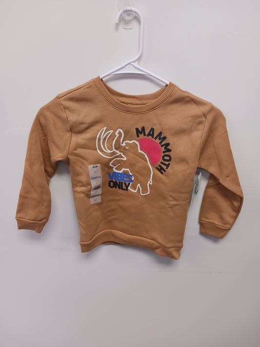 Tan Garanimals Mammoth Sweat Shirt, 4T B