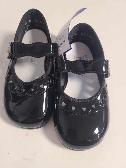 black Small Steps Dress Shoes, 5
