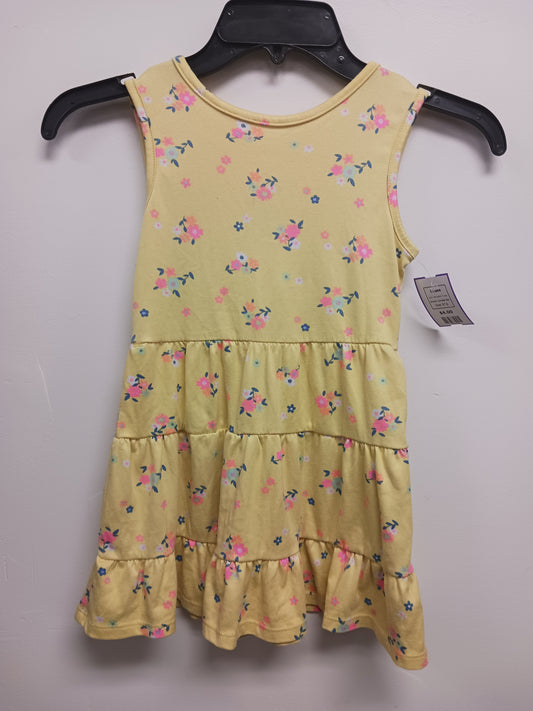 Yellow/Pink Flower Limited Too Dress, 5T G