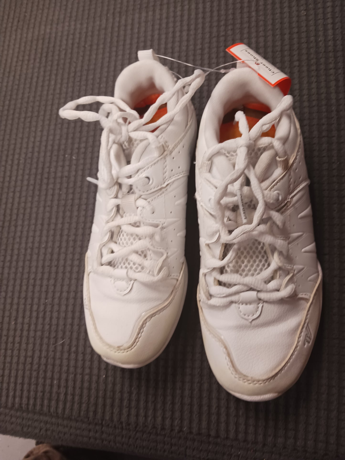 White Varsity Cheer Shoes, 3Y G