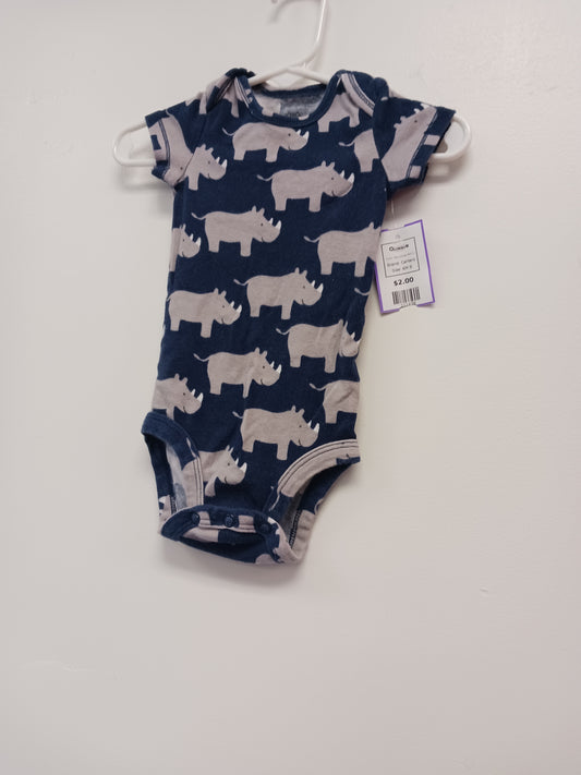 Navy/Grey Rhino Carters Onesie, 6M B