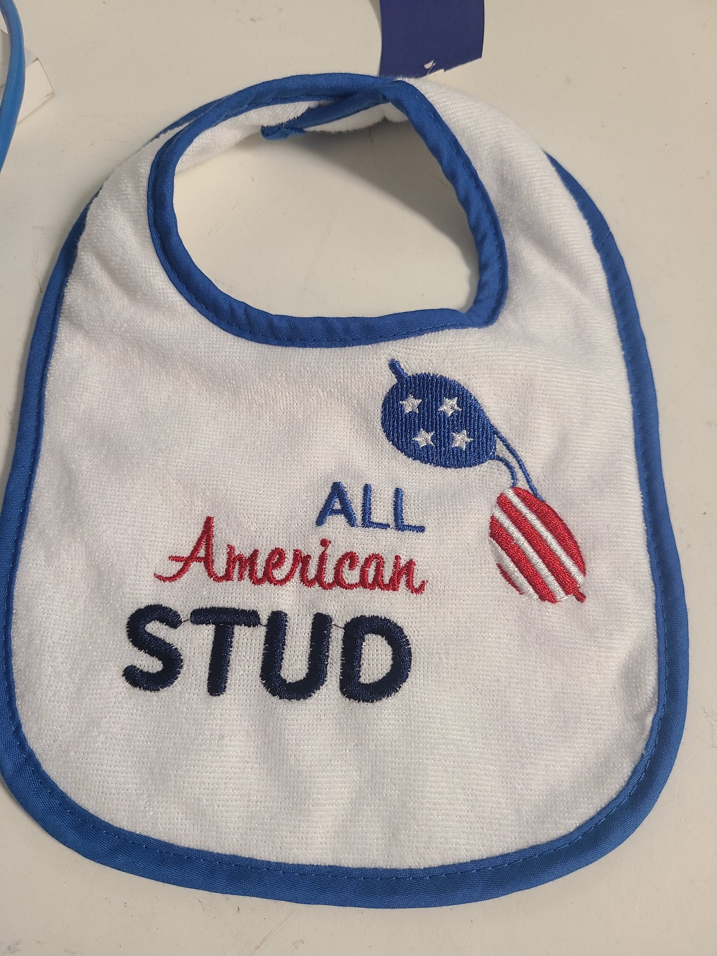 white HB All American Stud bib