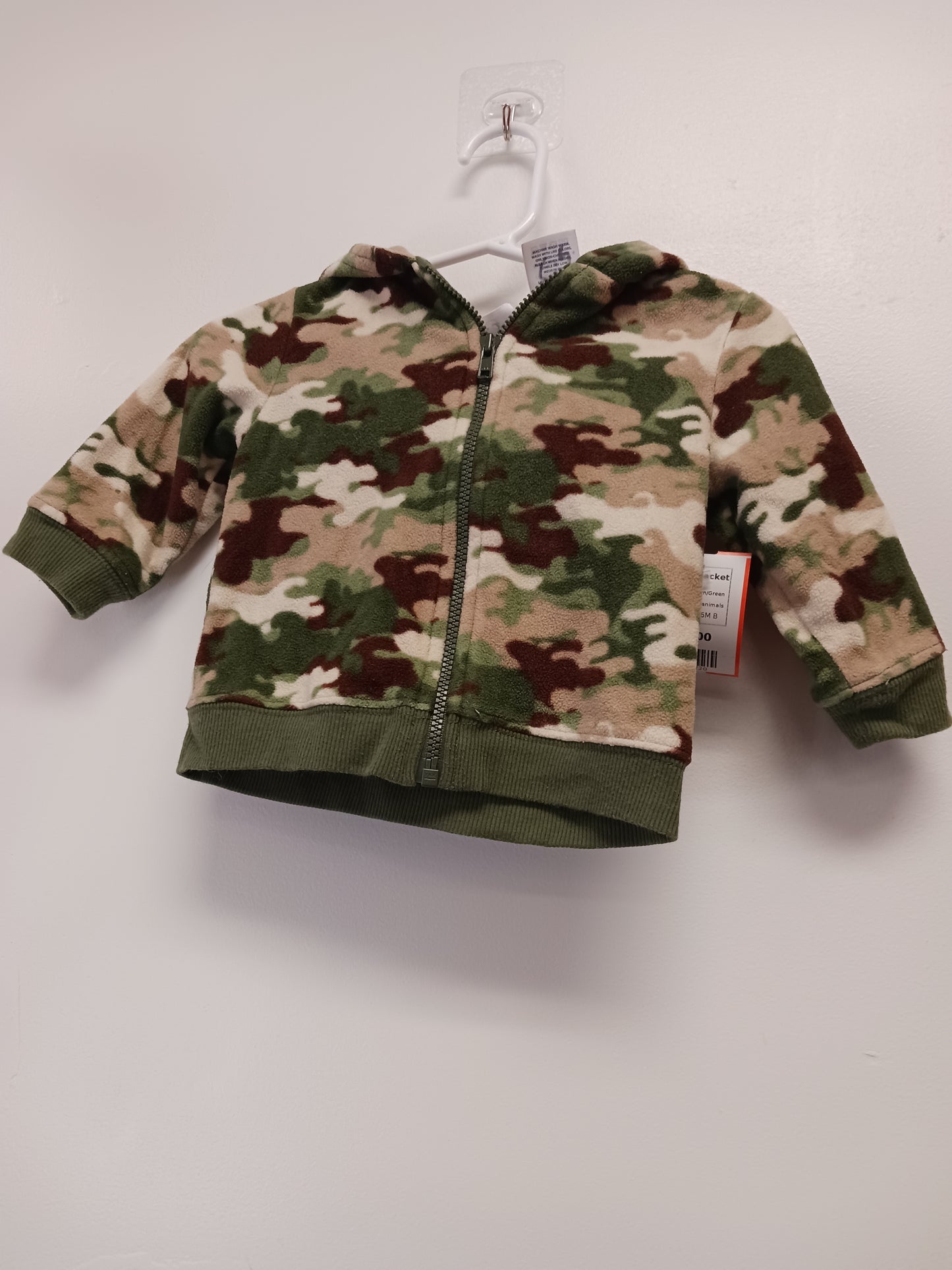 Brown/Green Garanimals Camo Jacket, 3-6M B