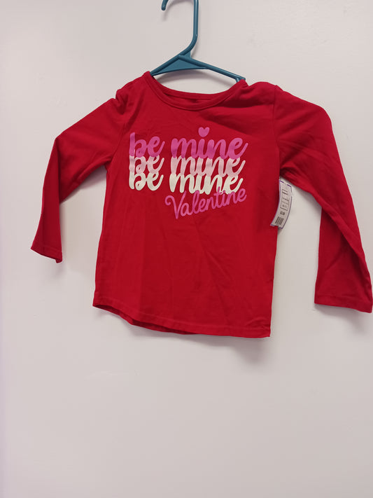 Red Be Mine Way To Celebrate Longsleeve Shirt, 3T G
