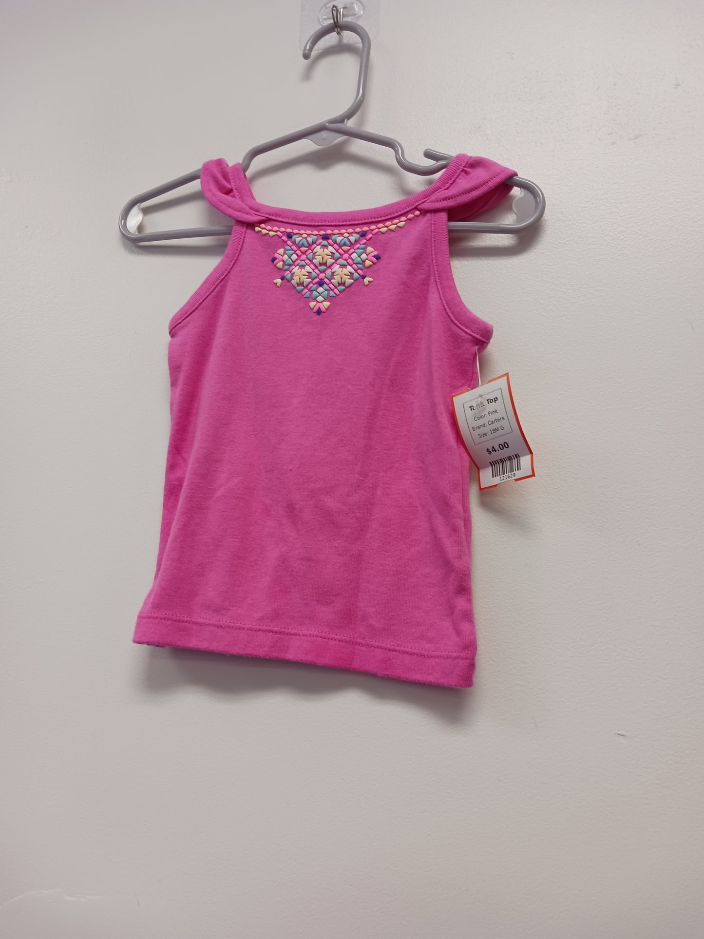 Pink Carters Tank Top, 18M G