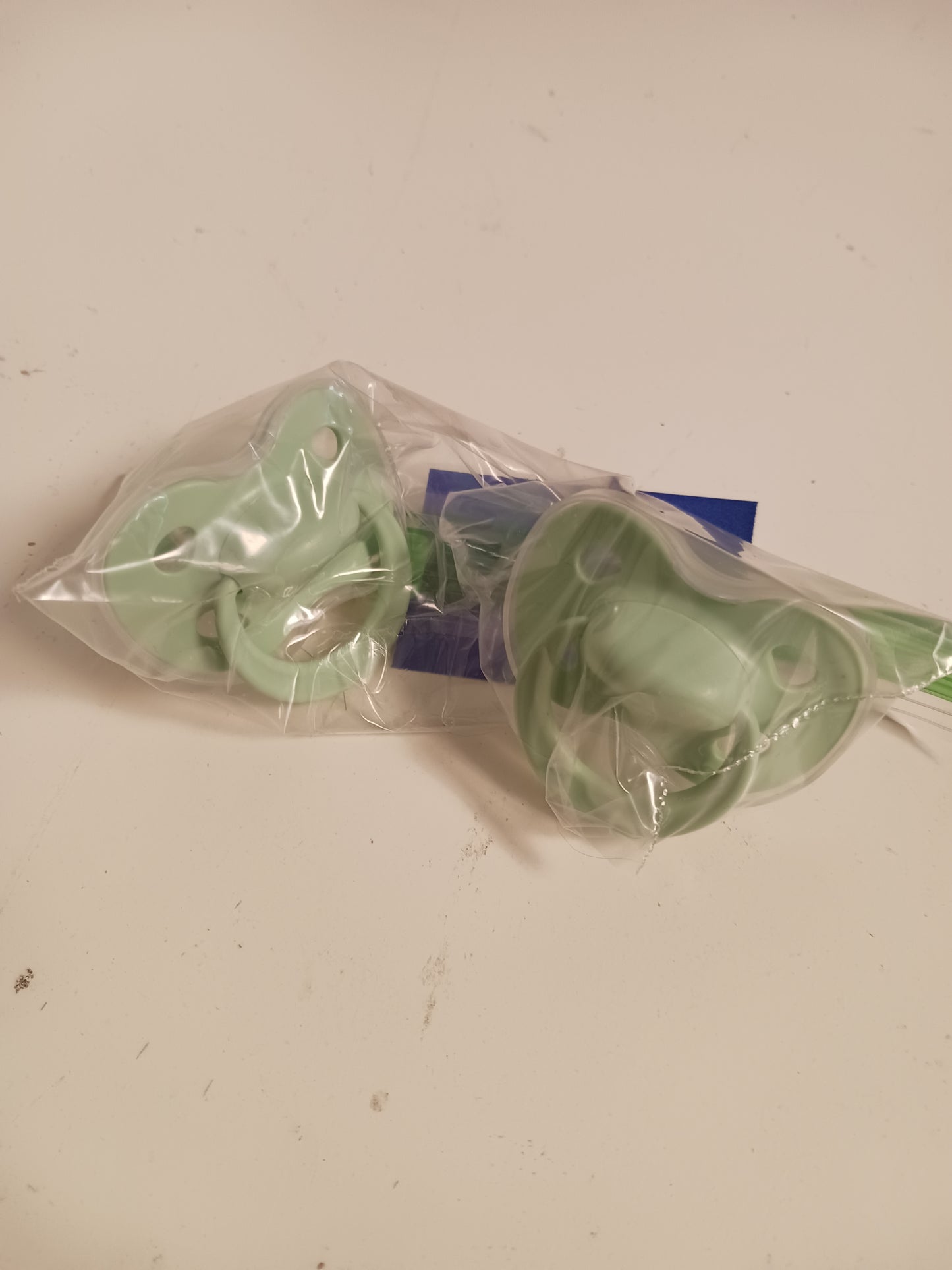 green  Bag of 2 Pacifers