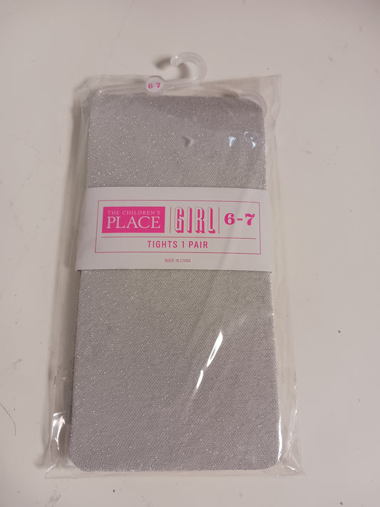 Silver Childrens Place Tights, 6 G