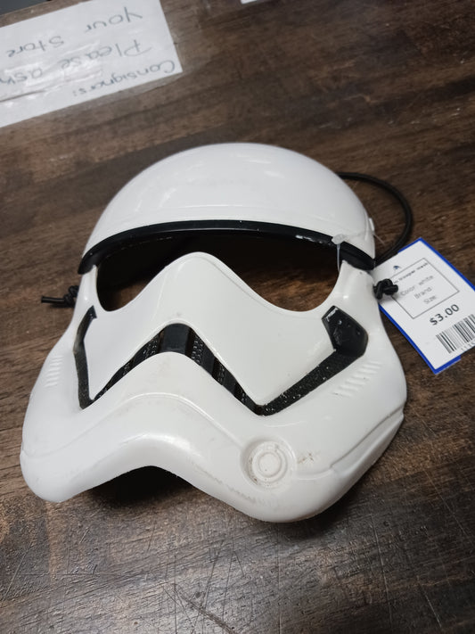 white  storm trooper mask