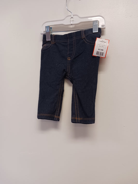 Blue Cuddle Bear Leggings, 6M G