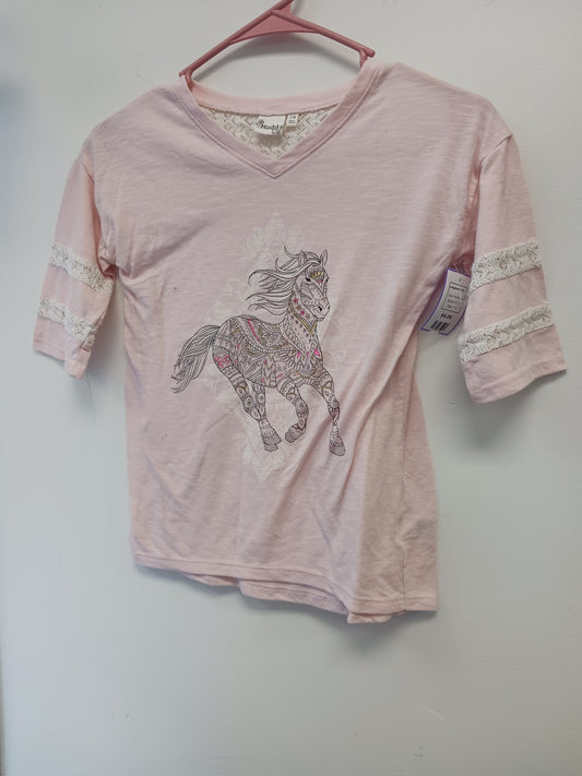 Pink Horse Mudd Longsleeve Shirt, 7 G