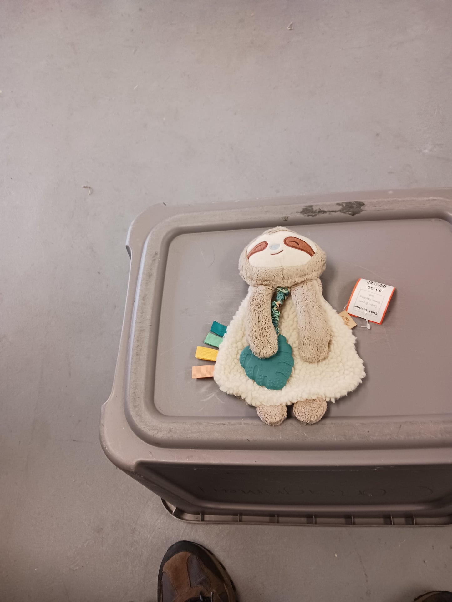 Brown Itzy Ritzy Sloth Teether