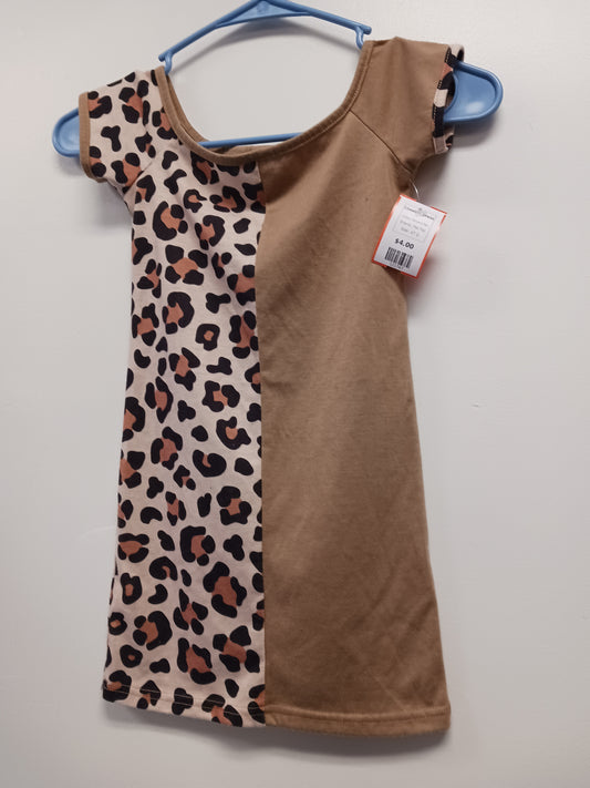 Brown/Tan Pat Pat Cheetah Dress, 4T G