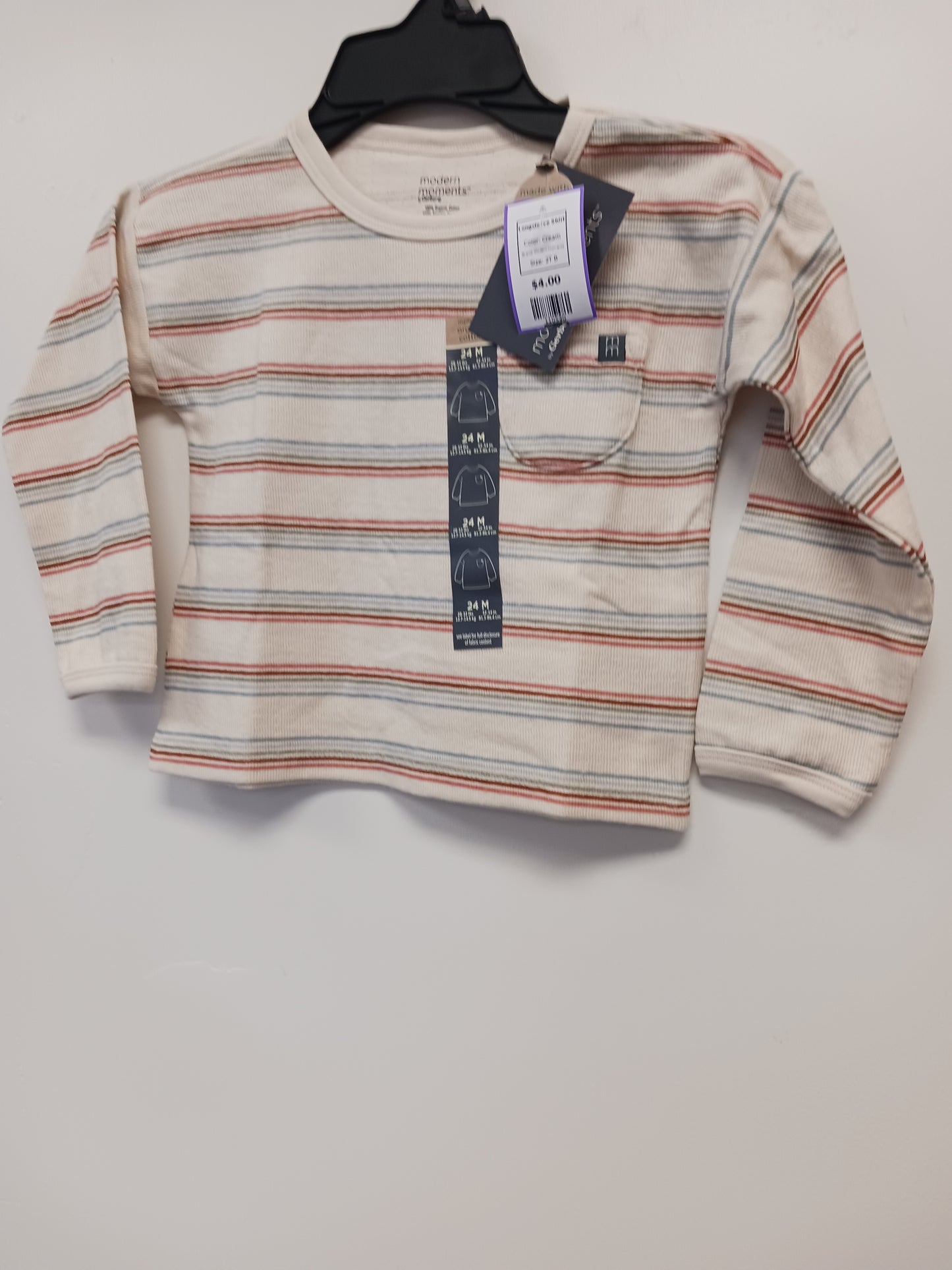 Cream Modern Moments Longsleeve Shirt, 2T B