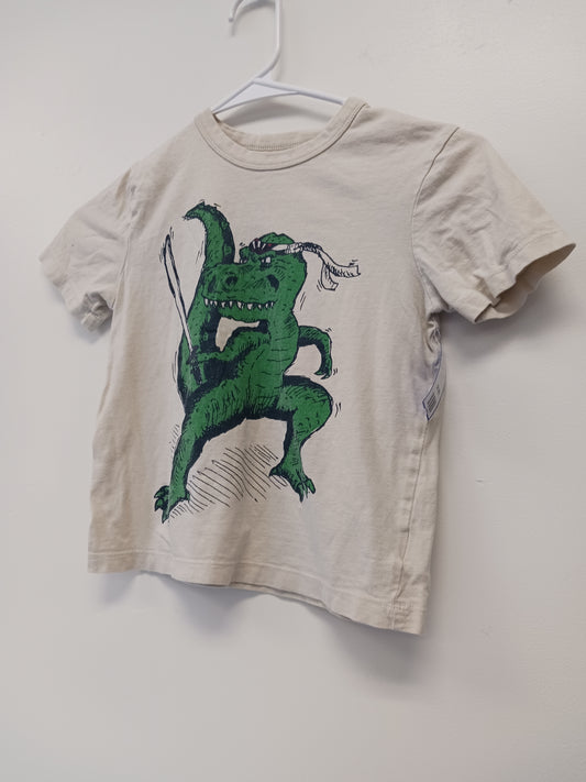 Beige OshKosh Dino Shirt, 5T B