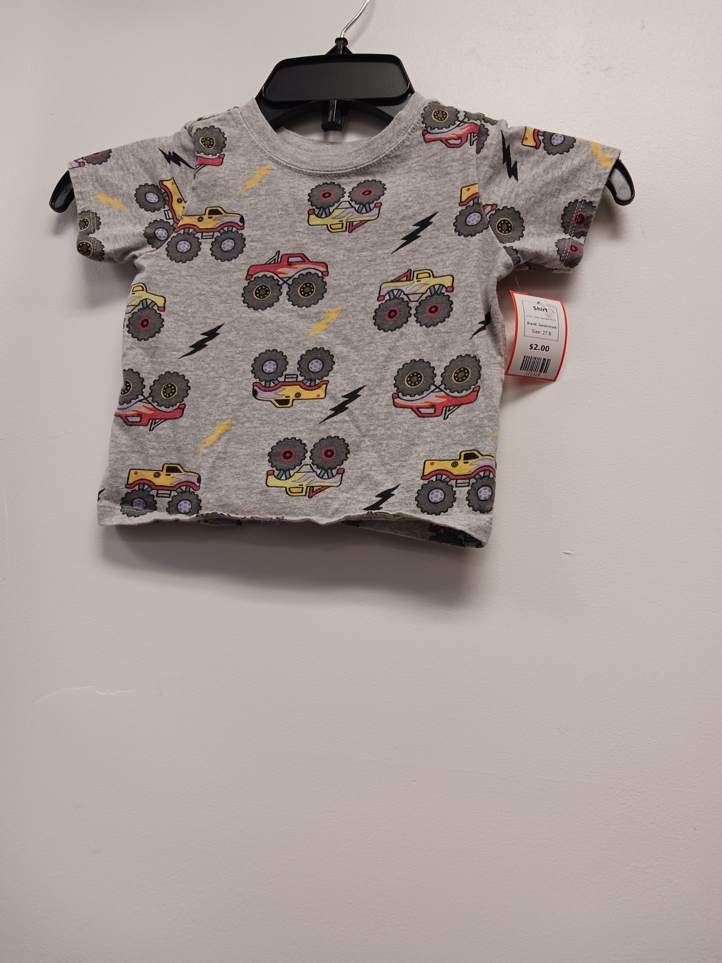 Grey Monster Truck Garanimals Shirt, 2T B