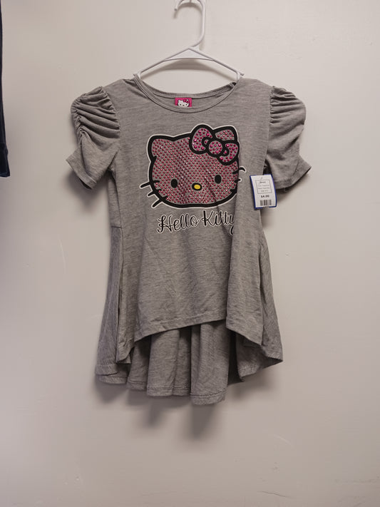 Grey/Pink Hello Kitty Shirt, 6 G