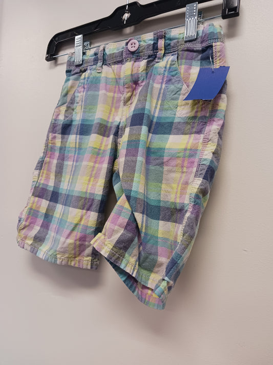 purple OshKosh Plaid Shorts, 7 G