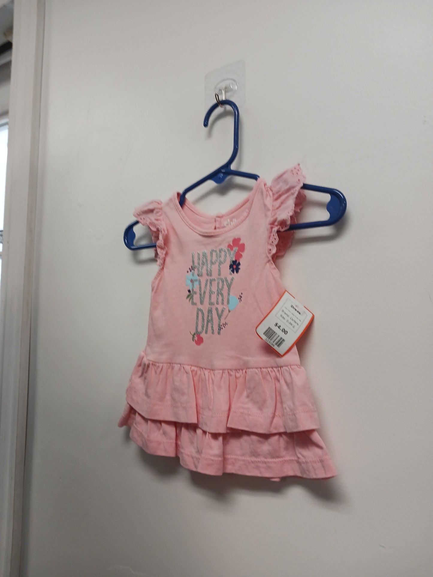 Pink Happy Every day Carters Dress, 0-3M G