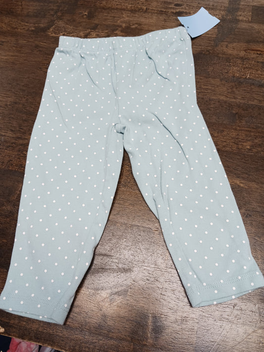 green Carters Poka Dot Pants, 12M G