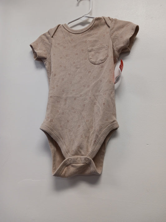 Tan Easy Peasy Dotted Onesie, 18M G