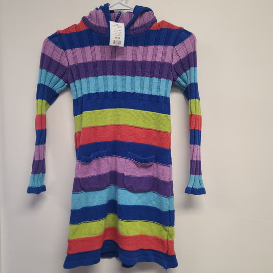 striped Childrens Place Hooded Sweater Dress, 8 G
