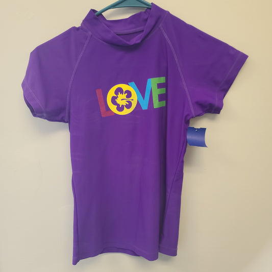 purple  Love Swim Shirt, 8 G