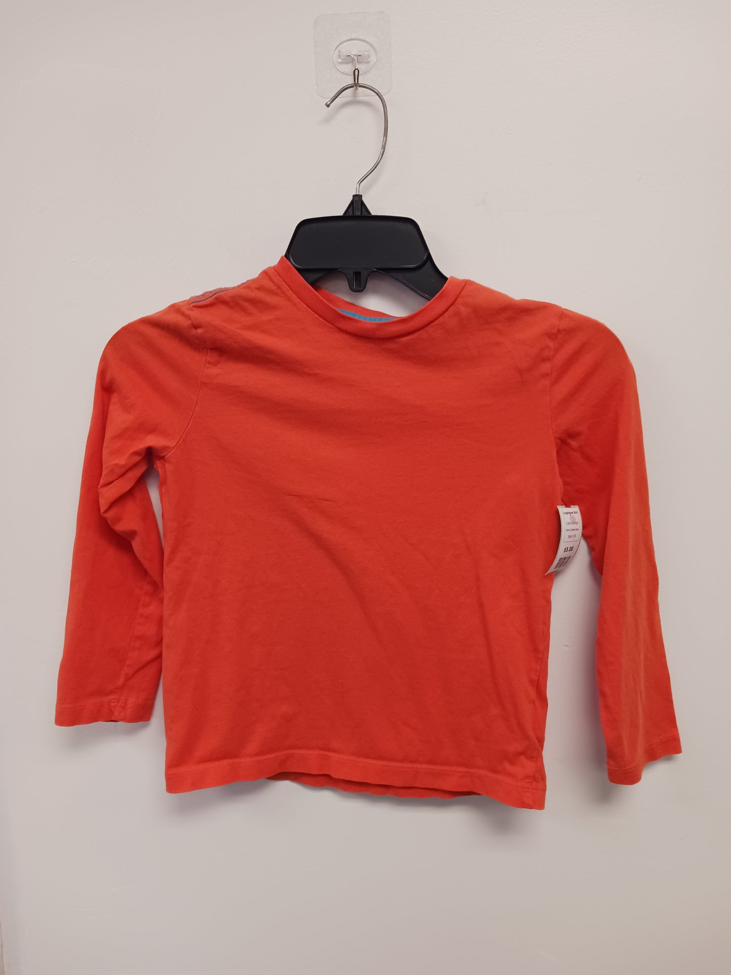 Orange Spotted Zebra Longsleeve Shirt, 6 B