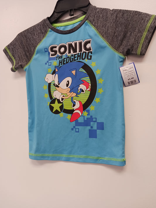 blue/grey Jumping Bean Hedge Hog Shirt, 5T B