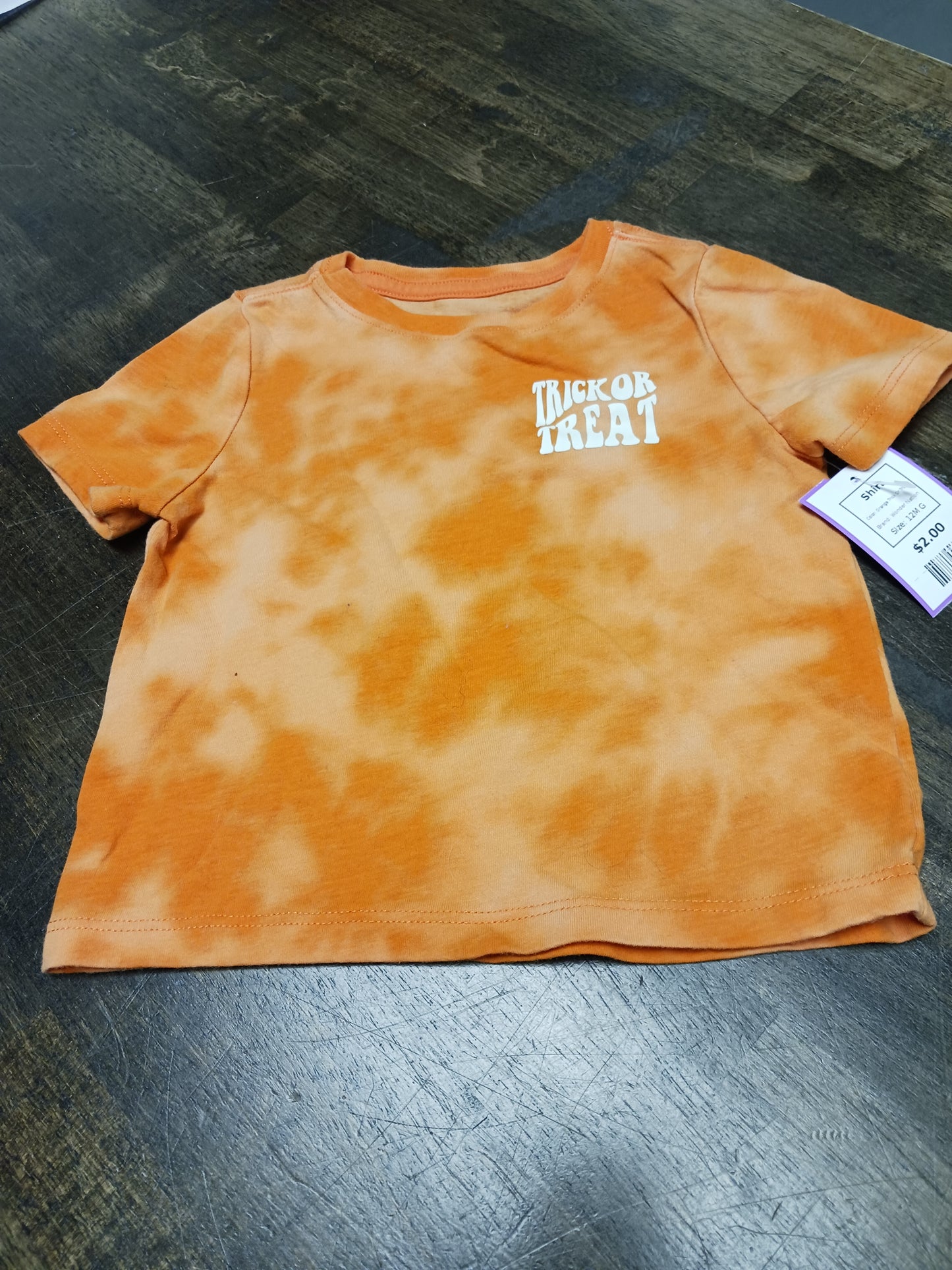 Orange Trick Or Treat Wonder Nation Shirt, 12M G