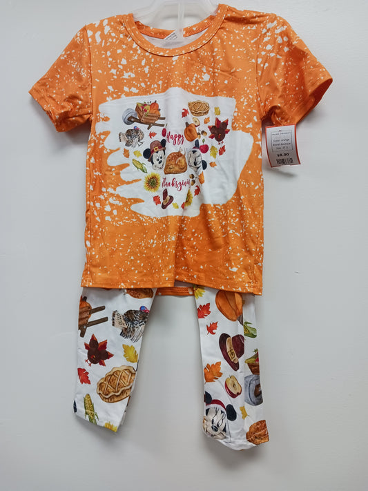 orange Boutique 2 Piece Mickey/Minnie Thanksgiving, 2T G