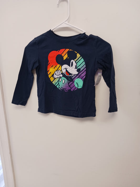Navy/Colorful Mickey Jumping Bean Longsleeve Shirt, 5T B
