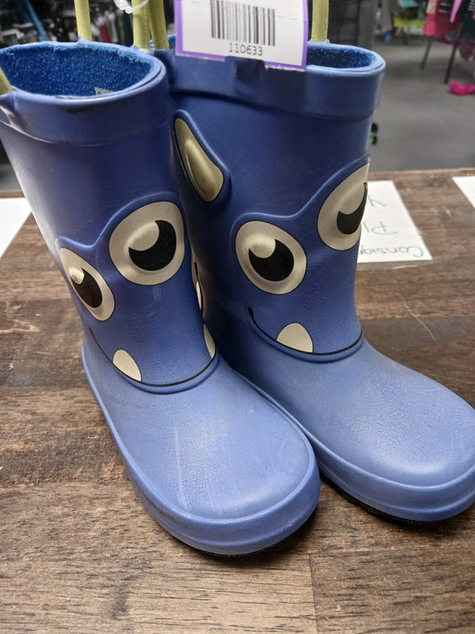 Blue Monster Cat & Jack Rain Boots, 6 B